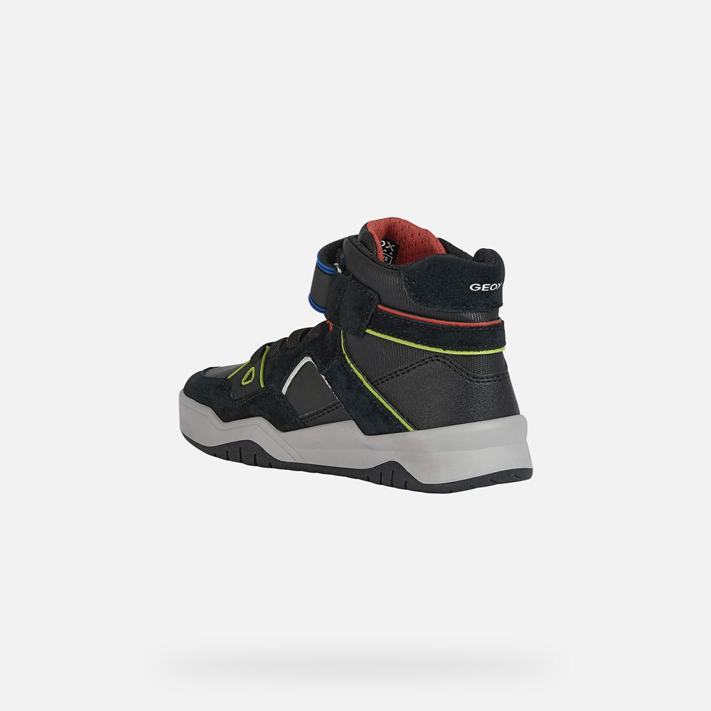 Geox Sneakers Black Perth - Geox Boys Shoes - OXHKAL190